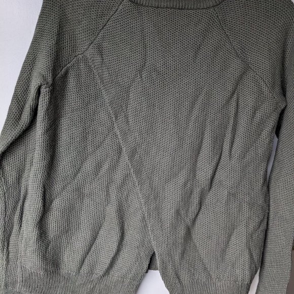 Madewell Chunky Waffle Knit Pullover Open Crisscross Back Sweater Size Small - Picture 3 of 8
